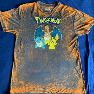 Pokemon bleach dyed tee